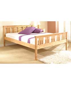 Medbourne 46 Double Pine Bedstead with Sprung Mattress