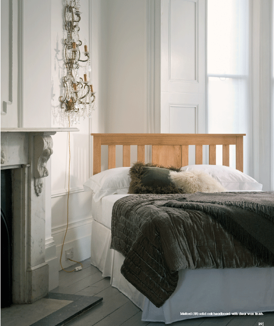 Unbranded Melford Oak Headboards (Single (3ft) Headboard )