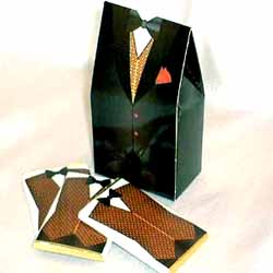 Mens Favour Box - Black Tuxedo Upto 20