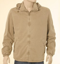 Mens Park & Shark Beige Padded Jacket with Printed Logo on Back