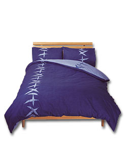 Mia Navy Double Duvet