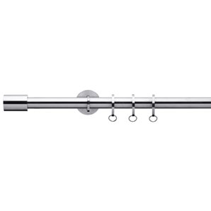 Miami Curtain Pole Kit- Steel- 150cm