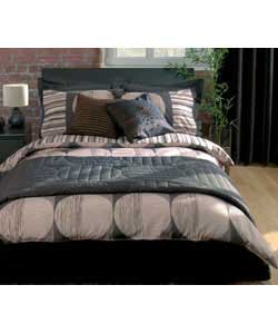 Midnight Sun Double Duvet Cover Set - Chocolate