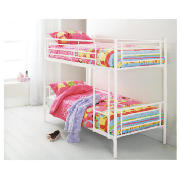 Unbranded Mika Twin Bunk, Vanilla, With Standard Mattresses