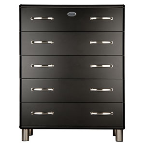 Mini Malibu 5 Drawer Chest- Black