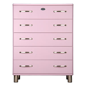 Mini Malibu 5 Drawer Chest- Pink