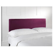 Unbranded Mittal Headboard, Aubergine Faux Suede, Single