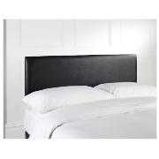 Unbranded Mittal Headboard, Black Faux Leather, Single