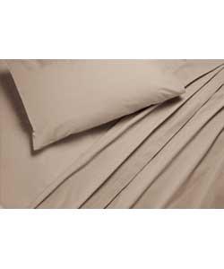 Unbranded Mocha Fitted Sheet Set Single Bed