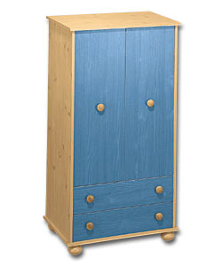 Modena Blue 2 Drawer Tallboy