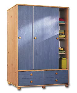 Sliding Door Wardrobe Blue