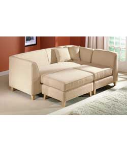 Contemporary style sofa with a foam seat and 2 mat