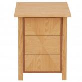 Unbranded Moorecroft 3 Drawer Bedside Table