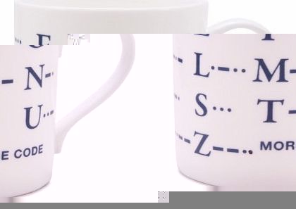 Unbranded Morse Code Mug 4563C