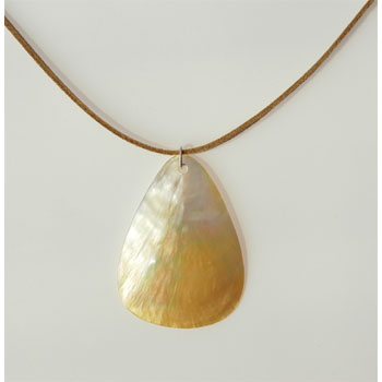 Unbranded Mother of Pearl Teardrop Pendant