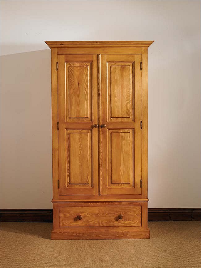 Unbranded Mottisfont Waxed Single Wardrobe (Wooden)