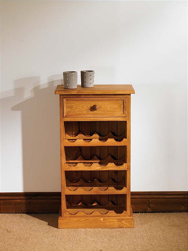 Unbranded Mottisfont Waxed Small Floor Standing Wine Rack