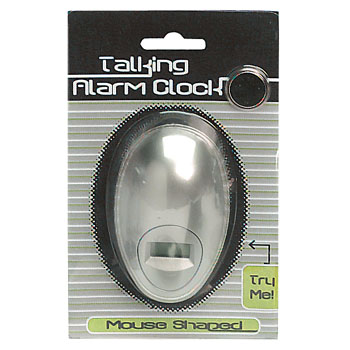 Mouse Shape Talking Alarm Clock