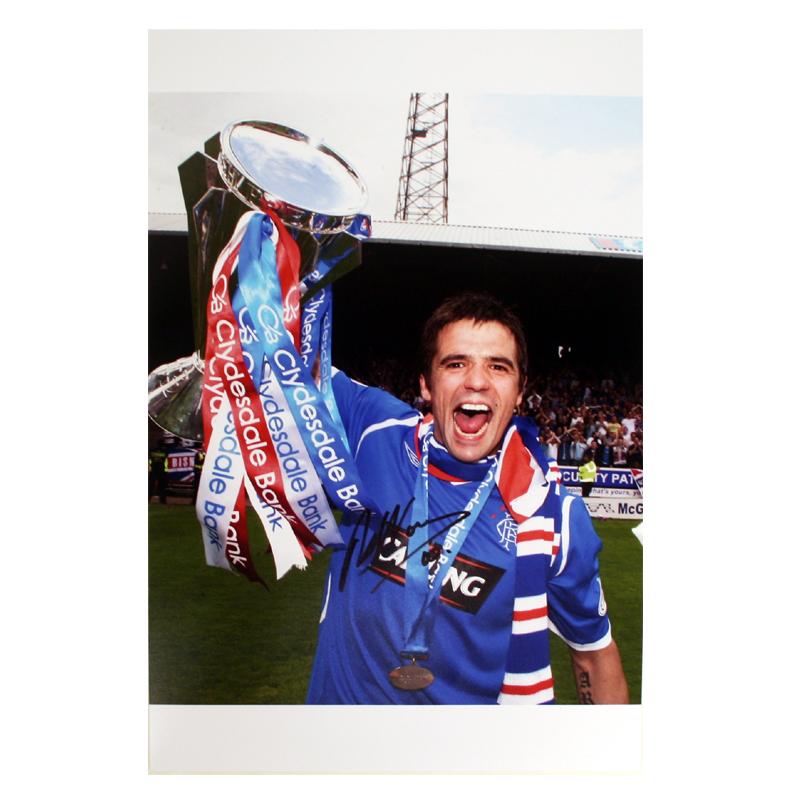 Unbranded Nacho Novo Signed Rangers Photo: Premiership Winner