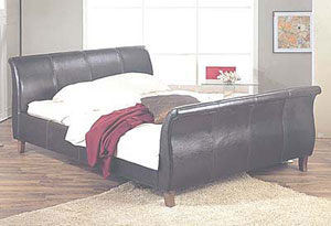 Naples Super Kingsize Leather Bed