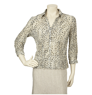 Unbranded Natural Animal Print Blouse