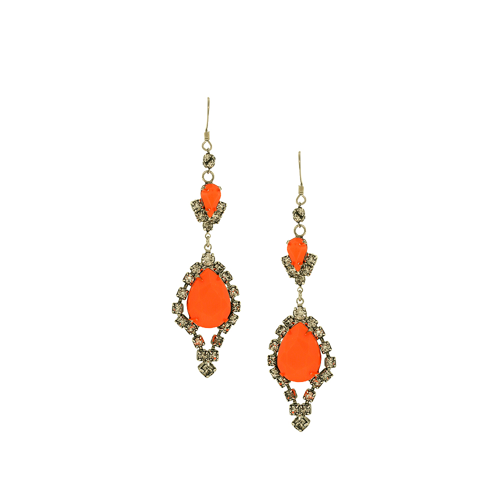 Unbranded Neon Teardrop Drops - Orange