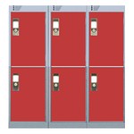 LINK SECURE NESTED  LOCKERS - RED - The economic way to buy your lockers!