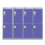 LINK SECURE NESTED LOCKERS - BLUE - The economic way to buy your lockers!