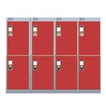 LINK SECURE NESTED  LOCKERS - RED - The economic way to buy your lockers!