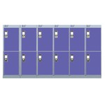 LINK SECURE NESTED LOCKERS - BLUE - The economic way to buy your lockers!