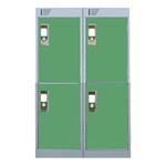 LINK SECURE NESTED LOCKERS - GREEN - The economic way to buy your lockers!