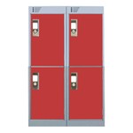 LINK SECURE NESTED  LOCKERS - RED - The economic way to buy your lockers!