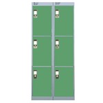 LINK SECURE NESTED LOCKERS - GREEN - The economic way to buy your lockers!