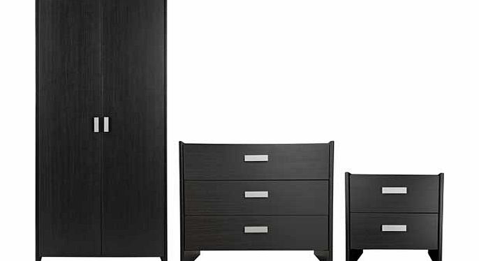 Unbranded New Capella 3 Piece 2 Door Wardrobe Package -