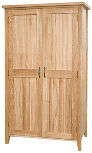 Unbranded New Court Oak Wardrobe (Brass handles)