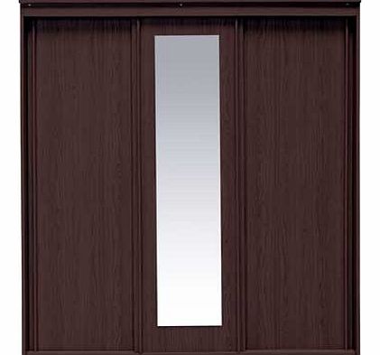 Unbranded New Hallingford 3 Door Sliding Wardrobe - Wenge