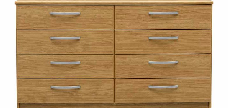 Unbranded New Hallingford 4 4 Drawer Chest - Oak Effect