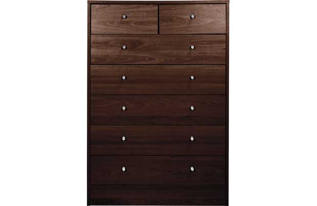 Unbranded New Malibu 5 2 Drawer Chest - Wenge Effect