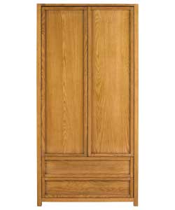 Unbranded Niagara 2 Door 2 Drawer Robe - Oak