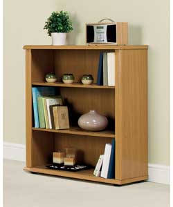 Particle board shelves and side panel and MDF backboard.Light Oak effect.2 Internal shelves.1 adjust