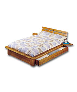 Solid pine king size bed in new continental design