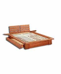 Unbranded Nordic Pine Superking Bed - Frame Only - 1 Drawer