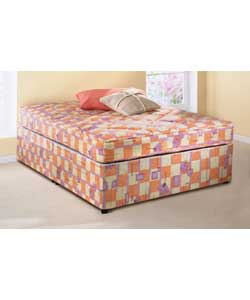 Fully upholstered base with fully sprung medium fi