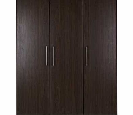 Unbranded Normandy 3 Door Large Wardrobe - Dark Oak Effect