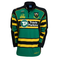 Northampton Saints Home Match Day Shirt - Long Sleeved.