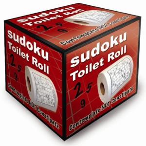 Novelty Sudoku Toilet Roll