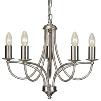 Unbranded OA2711 5AC - 5 Light Satin Chrome Hanging Light