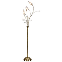 Unbranded OA2799 3FLAB - Antique Brass Floor Lamp