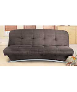 100% polyester sofabed with storage space under seat.Suitable for general use as a sofa and