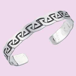 Open Brushed Celtic Bangle